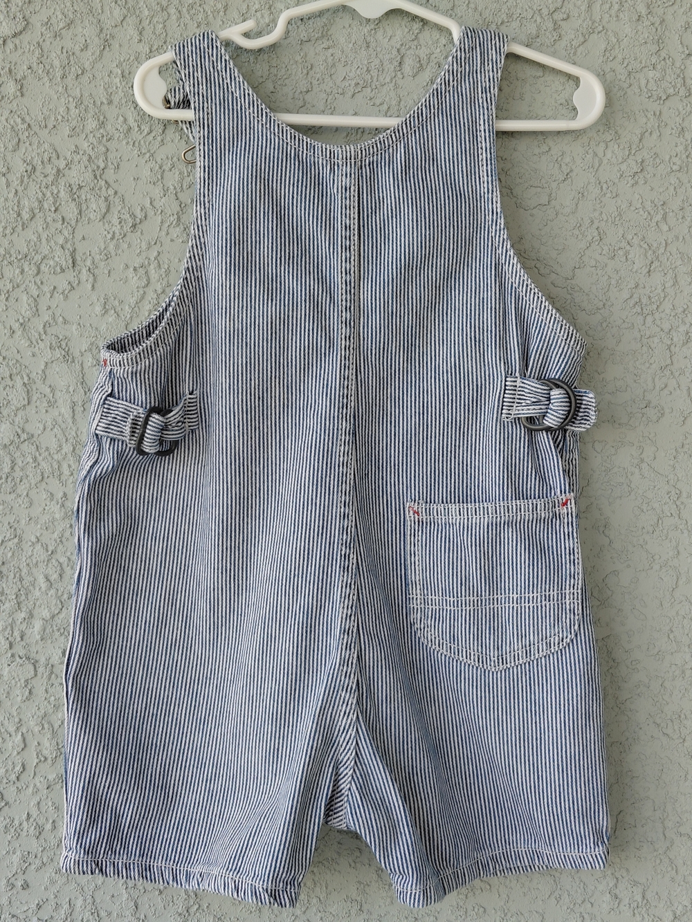 Vintage Polo Jeans Co Ralph Lauren Toddler Overalls 4T Striped RL Flag Patch - Picture 8 of 12